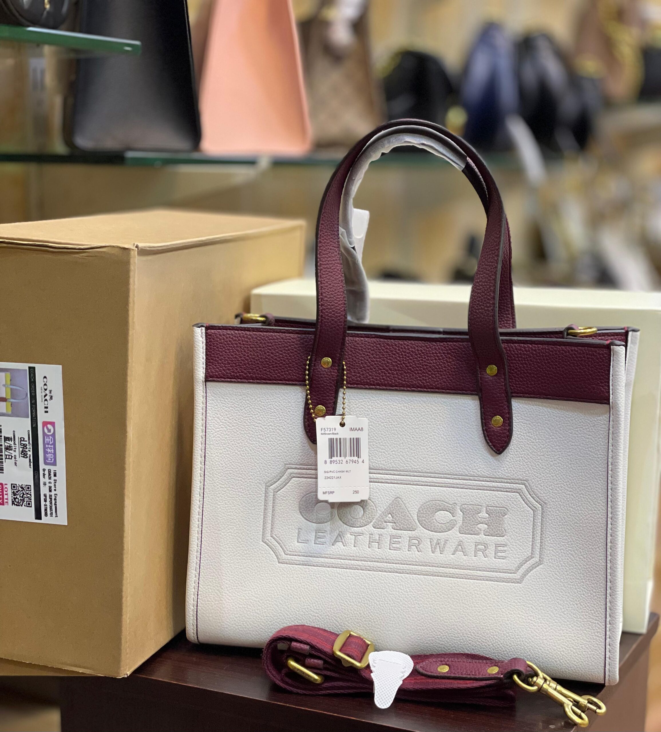 Coach Field Tote 30 In Colorblock With Coach Badge - Image 4